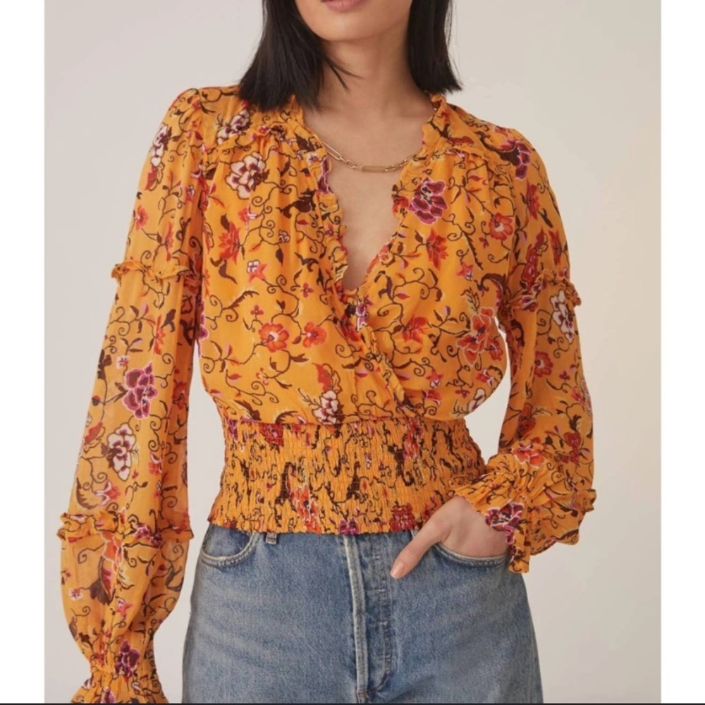 💫Anthropologie | Flounce Blouse